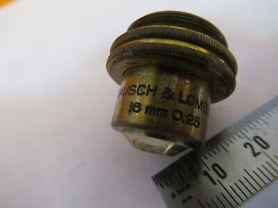 ANTIQUE BRASS Bausch Lomb OBJECTIVE LENS MICROSCOPE PART AS PICTURED &8Y-A-118