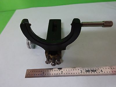 MICROSCOPE PART BRASS CONDENSER HOLDER CARL ZEISS GERMANY BIN#U3-A-6