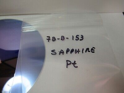 VERY NICE SAPPHIRE WAFER SINGLE CRYSTAL PLATINUM COATED AS PICTURED &7B-B-153