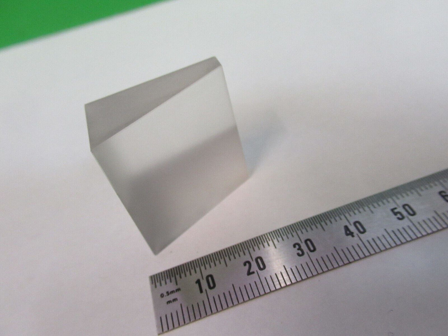 OPTICAL glass prism half mirror OPTICS AS PICTURED &W5-B-85