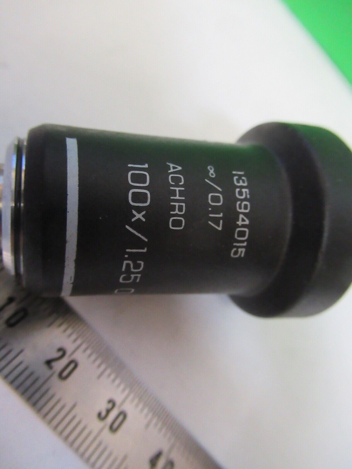 LEICA GERMANY INFINITY 100X 13594015 ACHRO MICROSCOPE PART AS PICTURED 8X-A-08