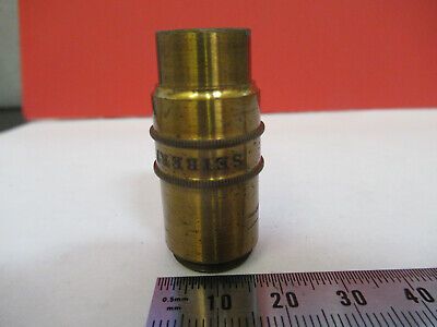 ANTIQUE BRASS SEIBERT GERMANY OBJECTIVE "O" MICROSCOPE PART AS PICTURED #F6-B-93