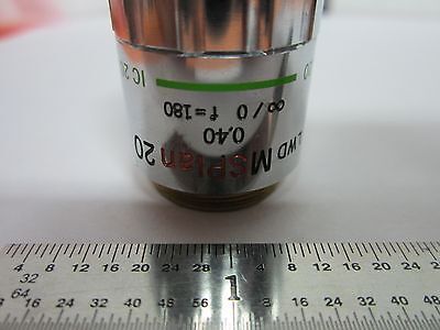 MICROSCOPE PART OBJECTIVE OLYMPUS MSPLAN 20X DIC JAPAN OPTICS BIN#B4-Z-5