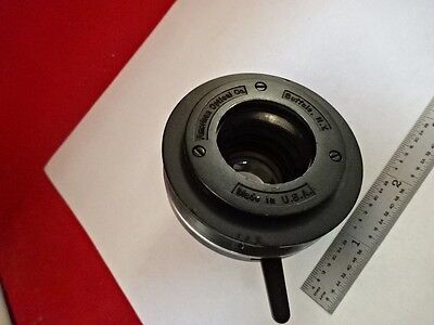 MICROSCOPE PART CONDENSER AMERICAN OPTICS + IRIS DIAPHRAGM AS IS #K8-C-03