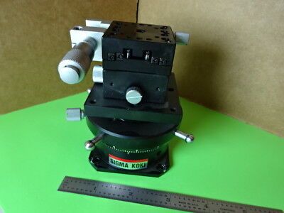 SIGMA KOKI ROTATABLE OPTICAL LASER STAGE MICROMETER PRO OPTICS AS IS #L5-B-10