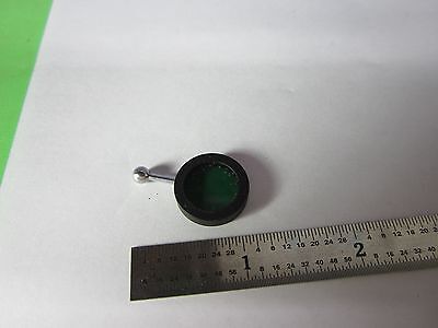 MICROSCOPE PART OPTICAL GREEN FILTER UNITRON JAPAN OPTICS AS IS BIN#34-23