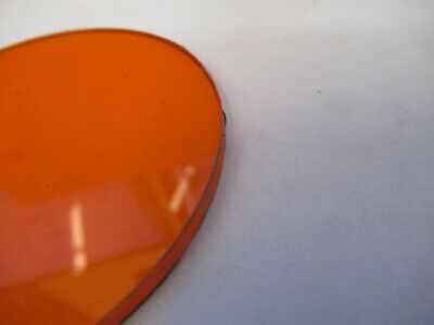 OPTICAL GLASS ORANGE FILTER OPTICS AS PICTURED &B9-FT-12