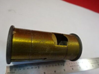 FOR PARTS ANTIQUE BRASS PORTABLE SEEDS MICROSCOPE VINTAGE PART AS IS &92-25