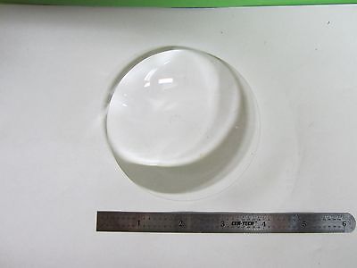 OPTICAL LARGE BI CONVEX LENS [it has a speck] LASER OPTICS BIN#43-13