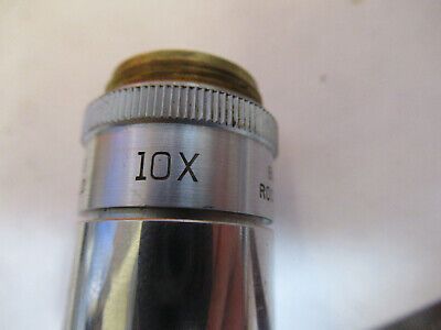 INDUSTRIAL LENS BAUSCH LOMB OBJECTIVE 10X MICROSCOPE PART AS PICTURED #P4-B-35