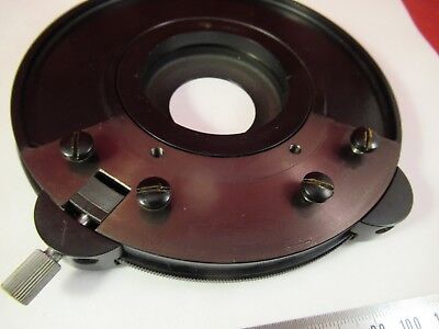 ZEISS GERMANY STAGE TABLE ROTABLE POLARIZER POL MICROSCOPE PART OPTICS &46-A-09