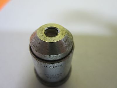 MICROSCOPE PART LEITZ OBJECTIVE 10X GERMANY OPTICS AS IS BIN#L5-97