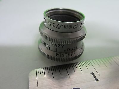 OPTICAL LENS WOLLENSAK REVERE OBJECTIVE OPTICS AS IS BIN#65-39