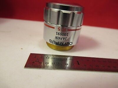 OLYMPUS JAPAN OBJECTIVE MSPLAN 5X MICROSCOPE PART OPTICS AS PICTURED &75-B-12