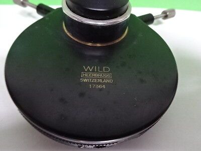 MICROSCOPE PART M20 WILD HEERBRUGG SWISS CONDENSER PHASE AS IS BIN#AC-56