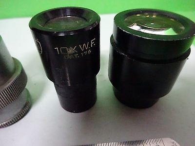 LOT 6 EA MICROSCOPE EYEPIECES ASSORTED OPTICS #W1-04