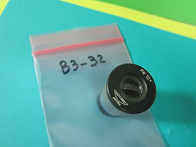 MICROSCOPE PART REICHERT AUSTRIA EYEPIECE PK10X NICE OPTICS BIN#B3-32