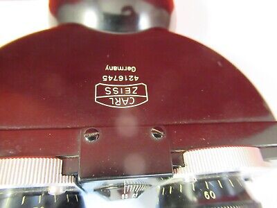 ZEISS GERMANY BINOCULAR HEAD OPTICS MICROSCOPE PART AS PICTURED &95-B-14