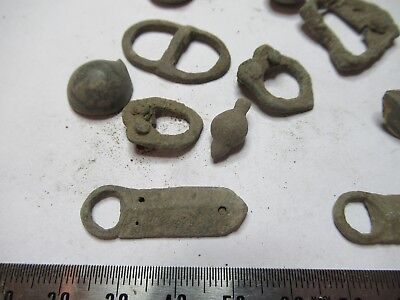 ANTIQUE BRASS BRONZE LOT MEDIEVAL ??? from EUROPE BOG FIND AS PICTURED &3-DT-12