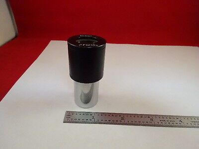 For parts EYEPIECE NIKON CFW10X JAPAN OPTICS MICROSCOPE PART AS IS &A4-FT-02