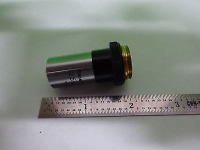 MICROSCOPE PART OBJECTIVE AUS JENA 12.5X PLANACHROMAT OPTICS AS IS BIN#K1-M-31