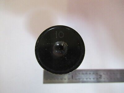 ANTIQUE CARL ZEISS  "10" EYEPIECE MICROSCOPE PART OPTICS AS PICTURED #B1-A-53