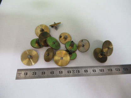 WILD HEERBRUGG M11 LOT GEARS ASSORTED MICROSCOPE PART AS PICTURED #S9-B-02