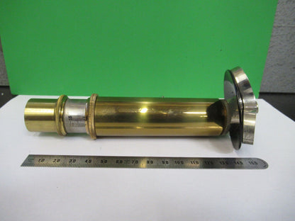 ANTIQUE BRASS SEIBERT GERMANY TUBUS + NOSEPIECE MICROSCOPE AS PICTURED #R1-B-26