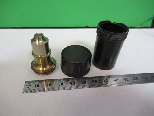 ANTIQUE BRASS 1/2 WATSON UK OBJECTIVE OPTICS MICROSCOPE PART AS PICTURED R2-B-86