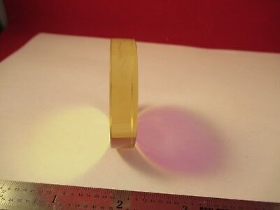 OPTICAL FLAT DICHROIC COATING MIRROR 2" DIAMETER 1/10 WAVE OPTICS AS IS &FT-1-29