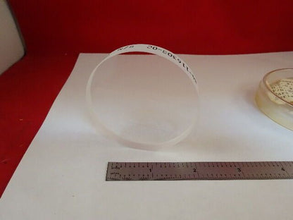 FUSED SILICA BEAM SPLITTER OPTICAL FLAT 2.5" DIAMETER OPTICS AS IS #E5-A-03