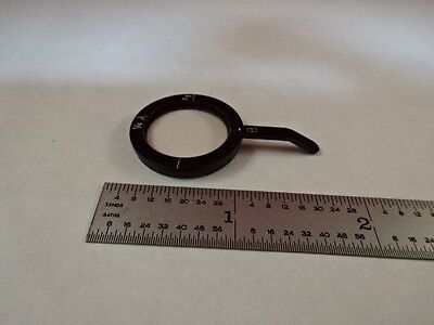 MICROSCOPE PART ZEISS POLARIZER RETARDER SLIDE POL OPTICS AS IS #T2-B-17