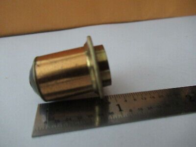 ANTIQUE BRASS ENGLAND OBJECTIVE LENS OPTICS MICROSCOPE PART AS PICTURED #F3-A-14