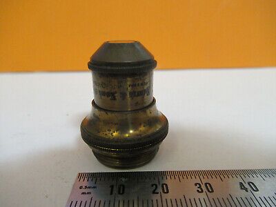 ANTIQUE BAUSCH LOMB 1" BRASS OBJECTIVE MICROSCOPE PART AS PICTURED R7-A-59