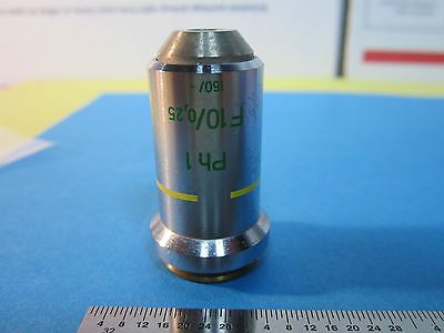 MICROSCOPE PART ZEISS GERMANY F 10X PH1 OBJECTIVE OPTICS BIN#23-77