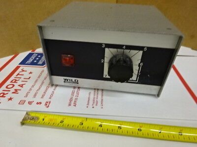 WILD HEERBRUGG SWISS MICROSCOPE PART POWER SUPPLY DC 6 VOLTS AS IS #TA-3