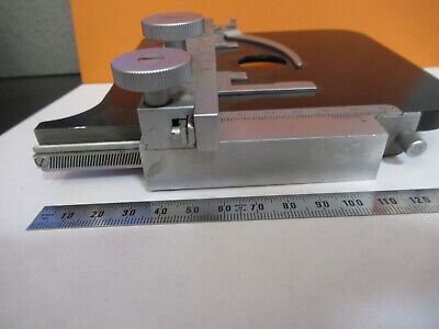 ANTIQUE ERNST LEITZ WETZLAR STAGE XY TABLE MICROSCOPE PART AS PICTURED #P3-A-82