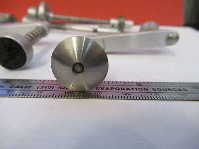 BAUSCH LOMB SET CLIPS CLAMPS ASSORTED MICROSCOPE PART AS PICTURED &B9-FT-25