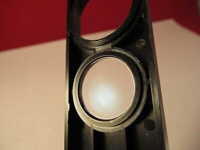 UNKNOWN MAKER SLIDE WITH ONE LENS MICROSCOPE PART AS PICTURED &1E-B-51