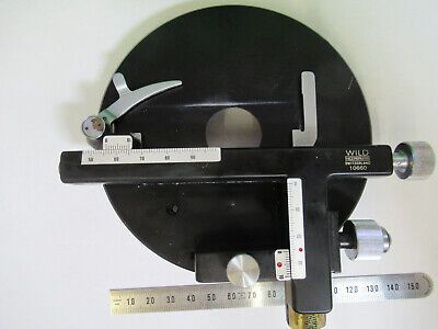 WILD HEERBRUGG SWISS M11 XY STAGE TABLE MICROSCOPE PART AS PICTURED &A9-B-23