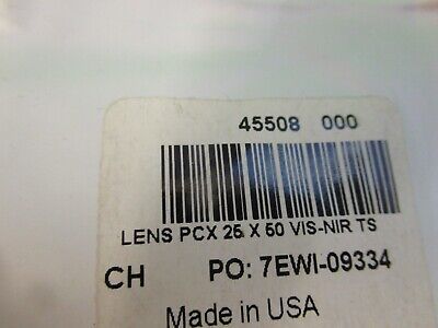 OPTICAL EDMUND OPTICS LENS PCX VIS-NIR 25x50 LASER OPTICS AS PICTURED &80-A-33