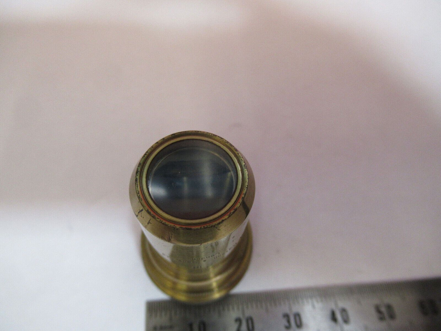 ANTIQUE  BRASS WATSON LONDON OBJECTIVE 2 in MICROSCOPE PART AS PICTURED G4-A-107