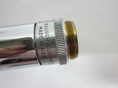 MICROSCOPE PART INDUSTRIAL BAUSCH LOMB 10X OBJECTIVE OPTICS AS IS BIN#J8-08