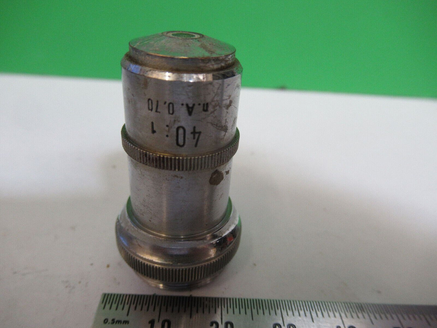 SEIBERT WETZLAR GERMANY 40X OBJECTIVE MICROSCOPE PART AS PICTURED &Z9-A-170