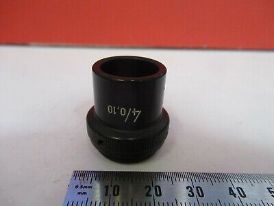 WILD HEERBRUGG SWISS OBJECTIVE 4X OPTICS MICROSCOPE PART AS PICTURED &87-FT-56