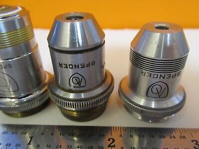 LOT AO AMERICAN OBJECTIVES OPTICS MICROSCOPE PART AS PICTURED &1E-C-97