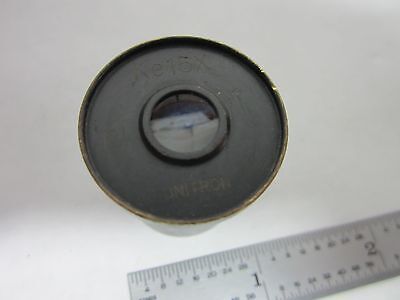 MICROSCOPE PART EYEPIECE UNITRON Ke15x OPTICS BIN#R8-19