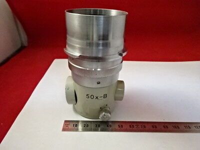 FOR PARTS NIKON JAPAN COMPARATOR LENS 50X OPTICS MICROSCOPE PART AS IS #99-03