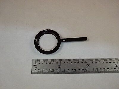 MICROSCOPE PART ZEISS POLARIZER RETARDER SLIDE POL OPTICS AS IS #T2-B-12