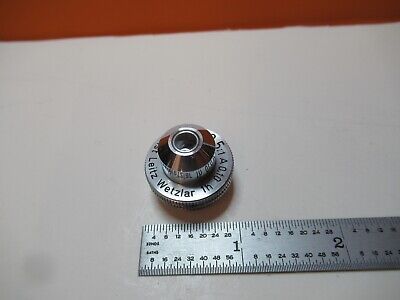 ANTIQUE OBJECTIVE LEITZ 3.5X /170 OPTICS MICROSCOPE PART AS PICTURED &16-B-77